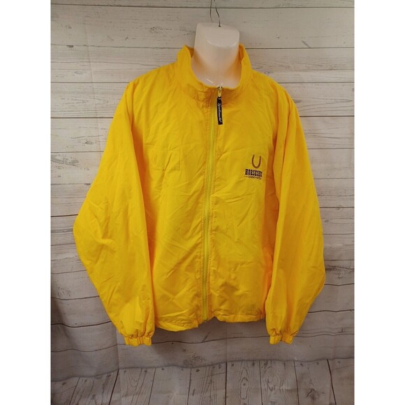 Sportsmaster Horseshoe Casino Windbreaker Jacket Yellow 2XL - Picture 1 of 9